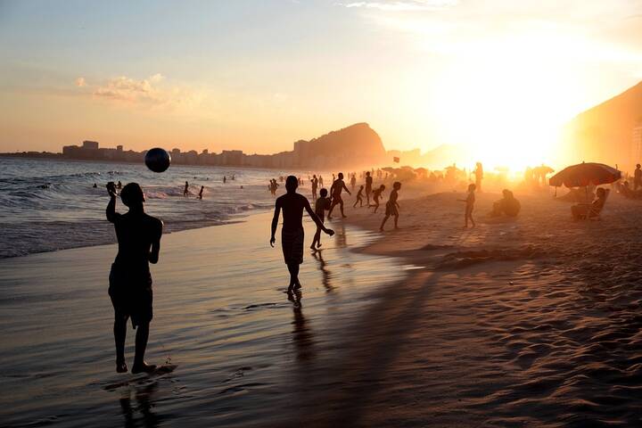 Brasilien Fussball Strand