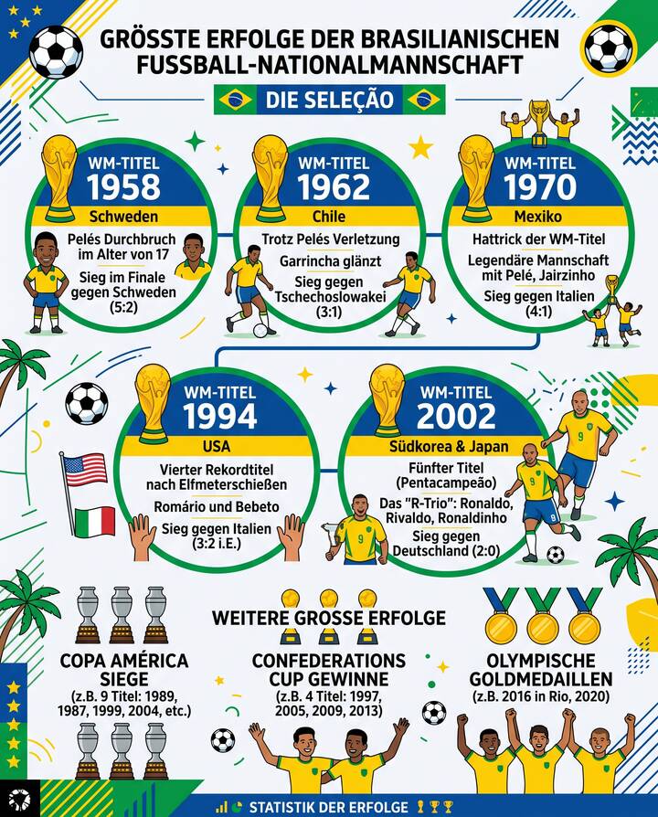 Seleção Brasilien Fußball Nationalmannschaft Erfolge