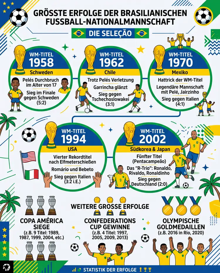 Seleção Brasilien Fußball Nationalmannschaft Erfolge